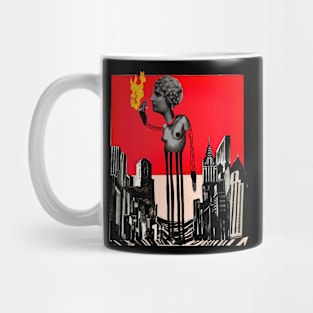 Ciudad de locos corazones Mug